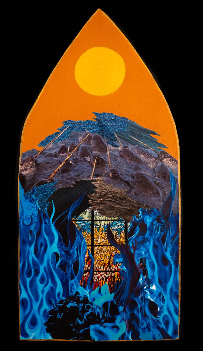 8 of Wands

28" x 18" collage & acrylic on wood panel