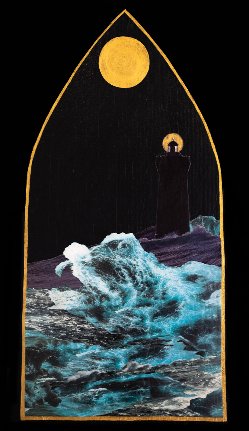 the Hermit

28" x 18" collage & acrylic on wood panel