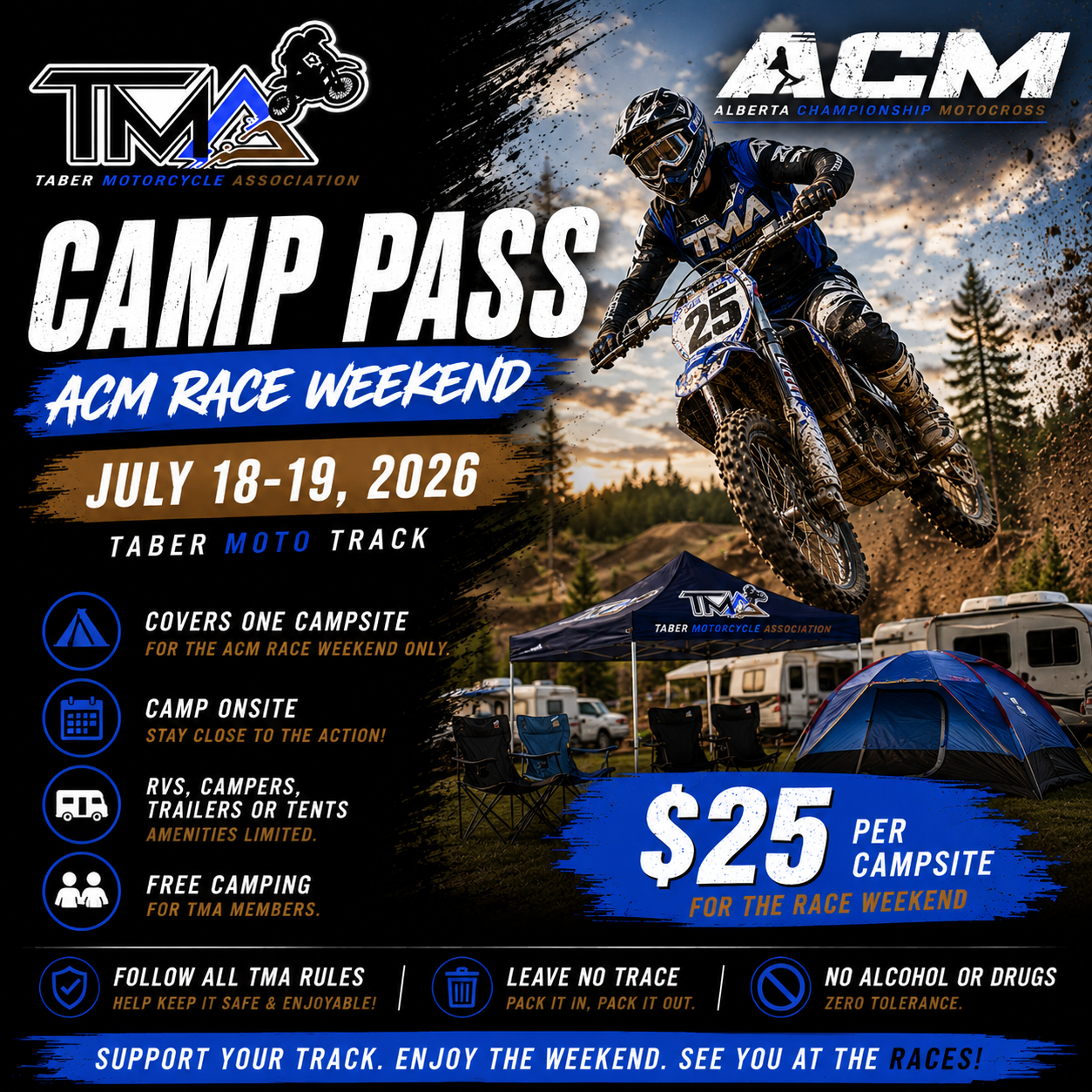 Camp Pass - ACM Race Weekend