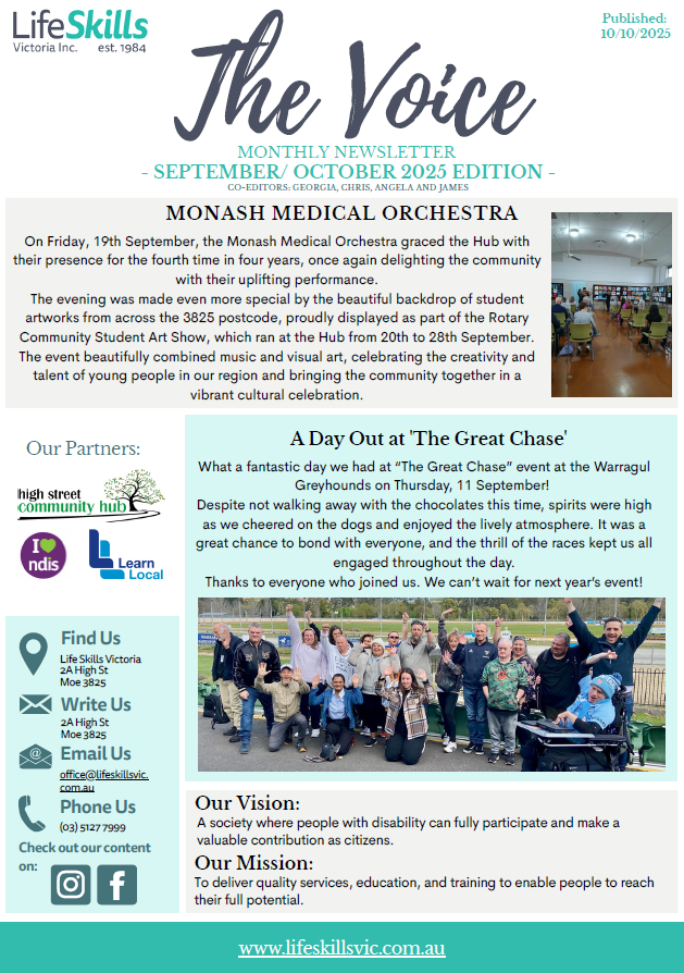 September & October Newsletter
