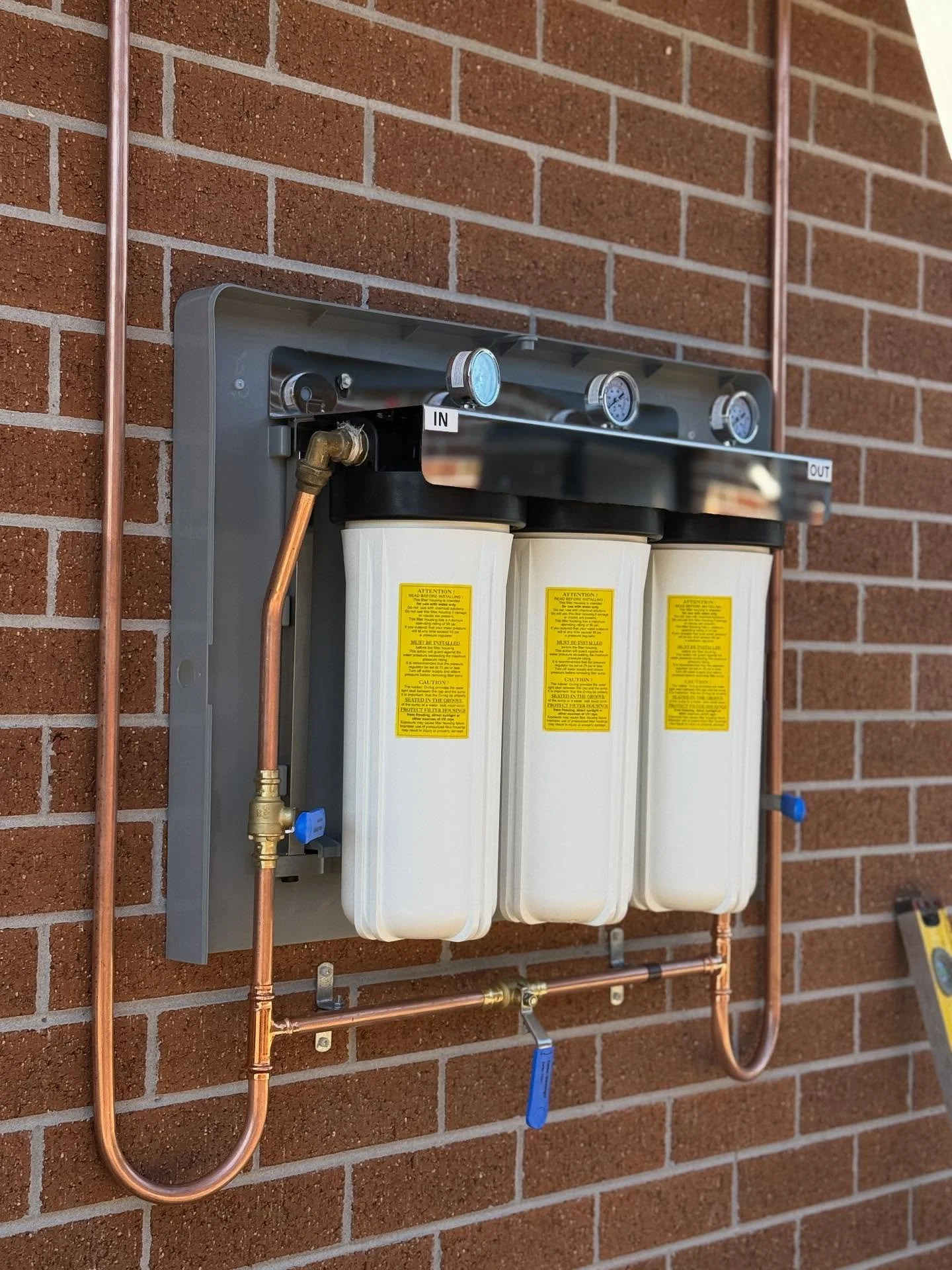 Clean water straight from the tap! Yes Please. 
We recently installed a whole-home water filtration system for a local client. Providing better taste and better quality water! 

Been thinking of adding a filtration system in your home? Give us a mess