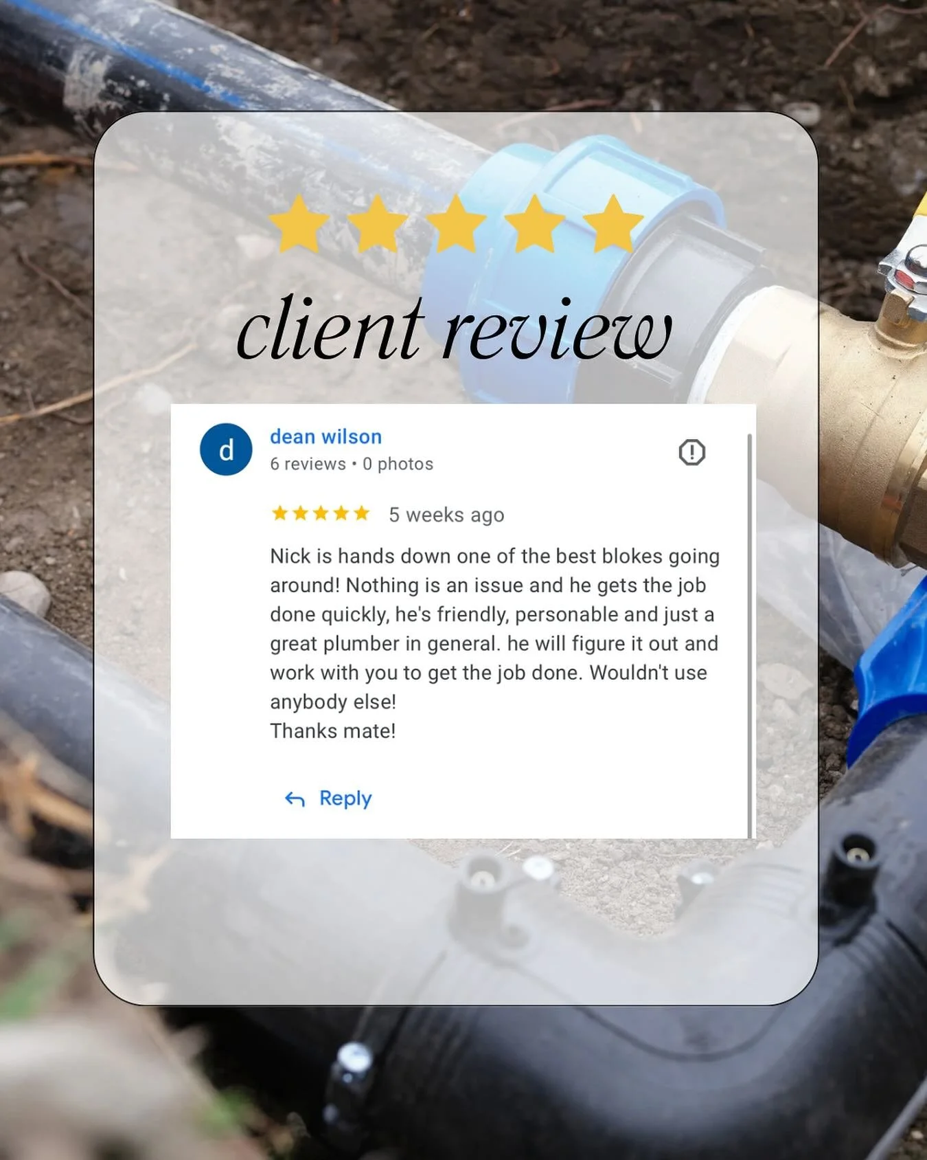 Nothing better than ending the week with happy customers! Thanks Dean for your kind words! 
⭐️⭐️⭐️⭐️⭐️