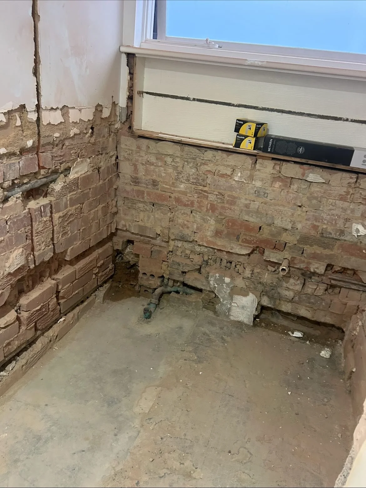 Progress of a Bathroom Renovation in Malvern..with shower screen and mirror being installed this week. 👍