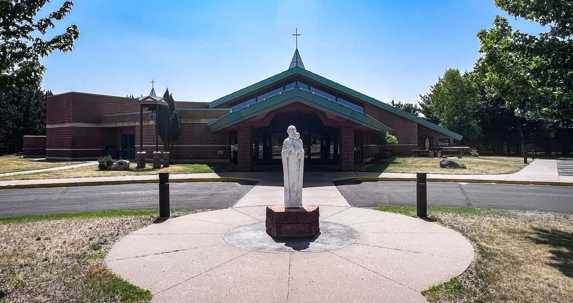 Front entry with statue of St Christopher featured.jpg