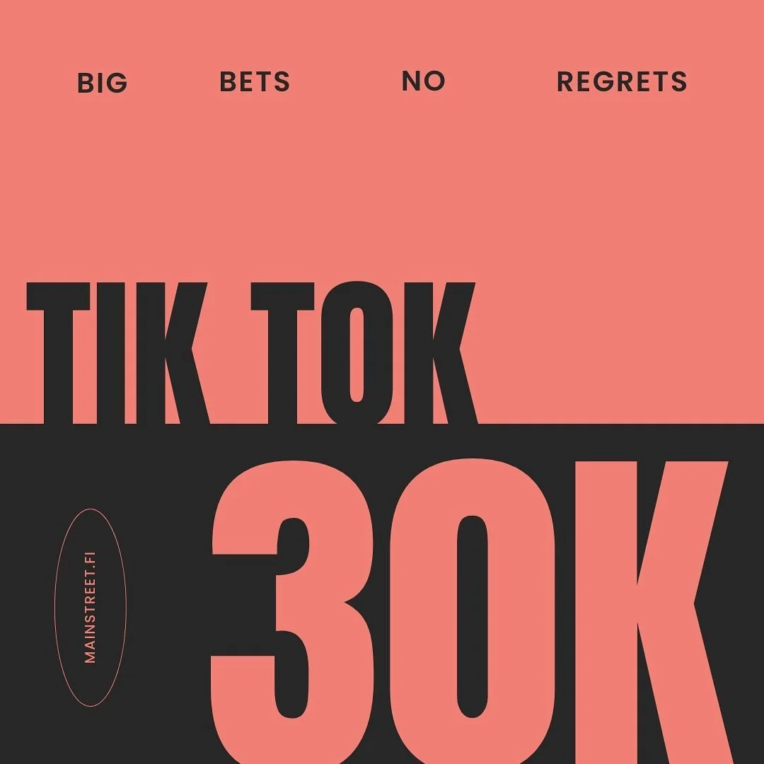 Huge milestone reached, 30k TikTok followers! Great work to the team.