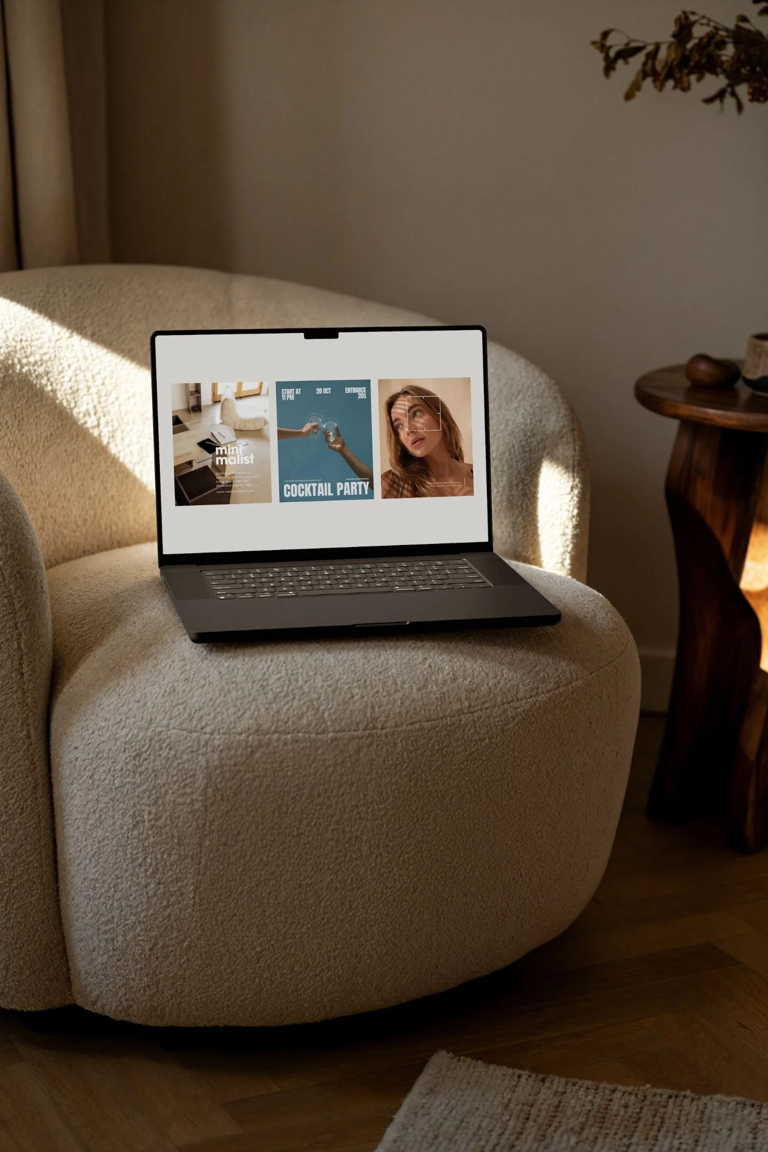 Laptop showing social media content, representing launch and campaign planning