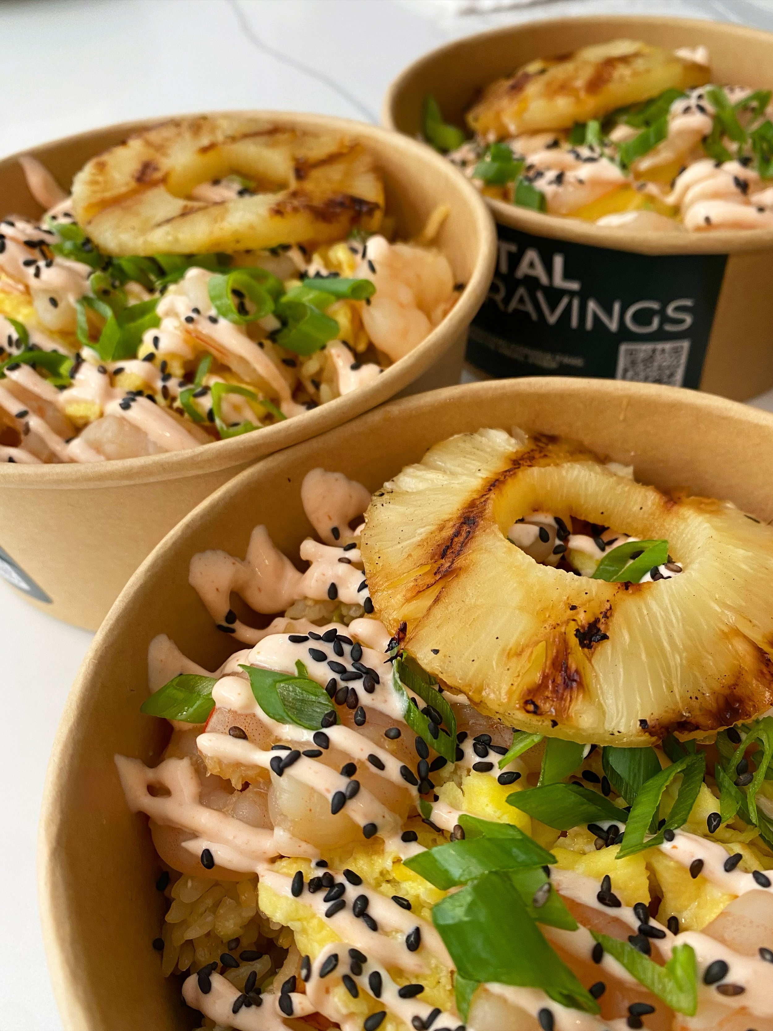 Tropical Fire Pineapple Shrimp Fried Rice 🍤🌴🔥

We took a little social break while getting our first clients organized and dialling in their favourite flavour palates&nbsp;✍🏼

But we&rsquo;re back to share what we&rsquo;ve been up to these past f