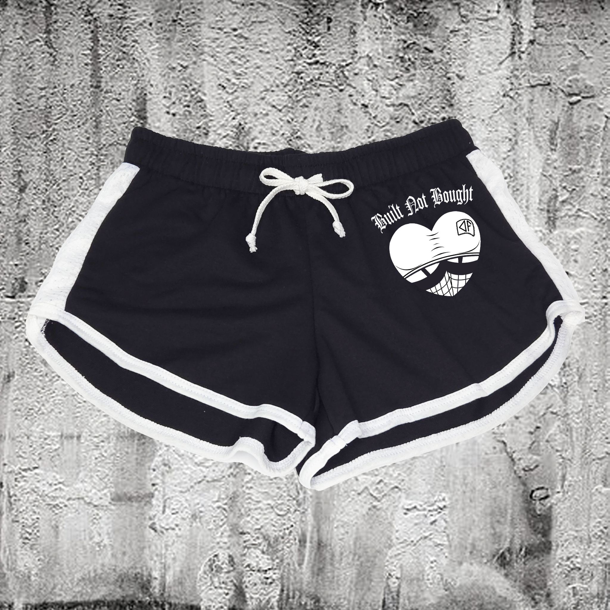 BUILT NOT BOUGHT MINI SHORTS