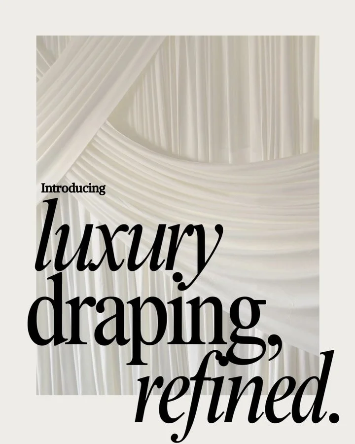 Introducing our signature draped backdrop. Designed to frame moments beautifully. Available for select dates.

#PureLuxePhotoBooth #LuxuryEventDesign
#WeddingBackdrop #SoCalWeddings