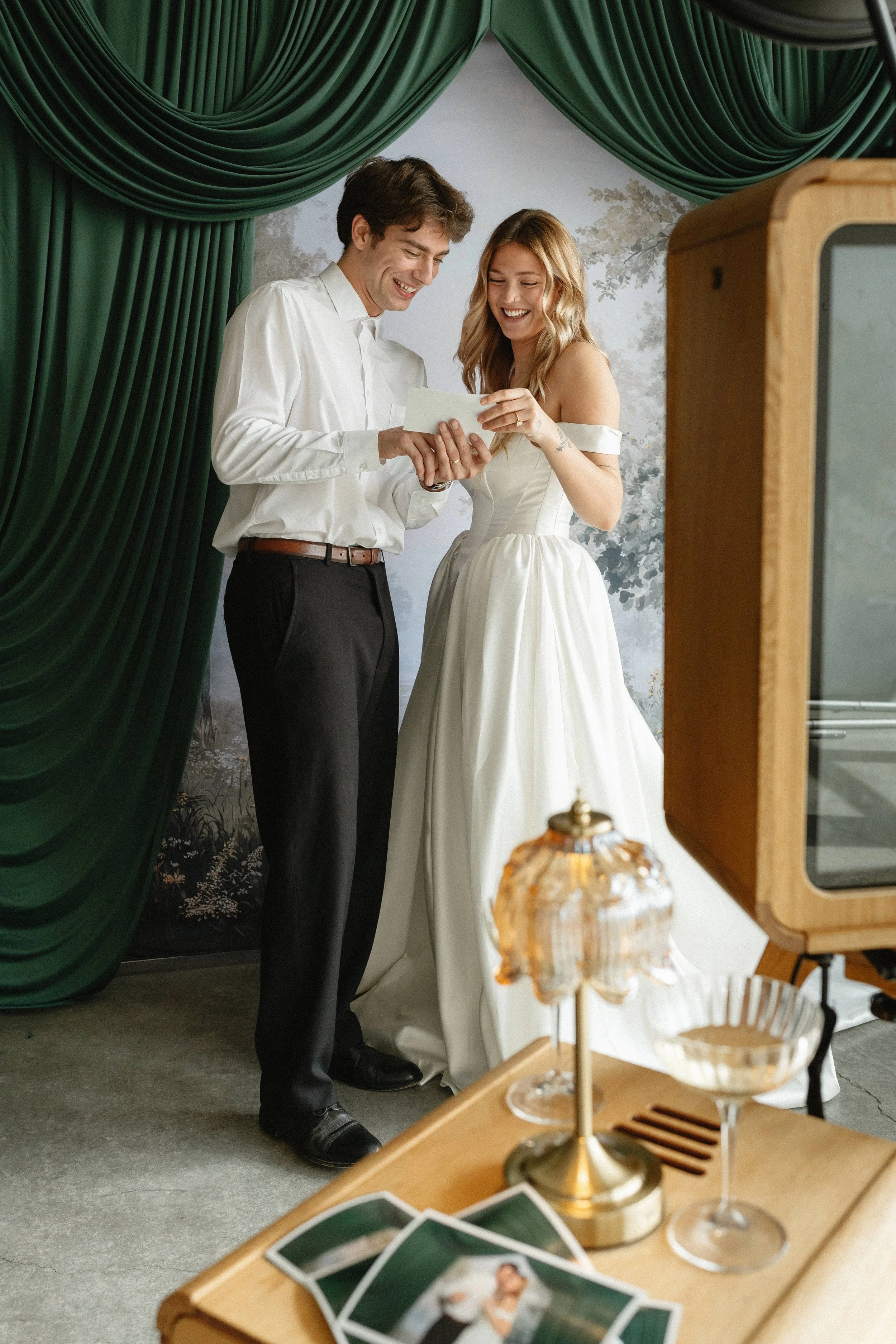 Wedding Wood Photo Booth