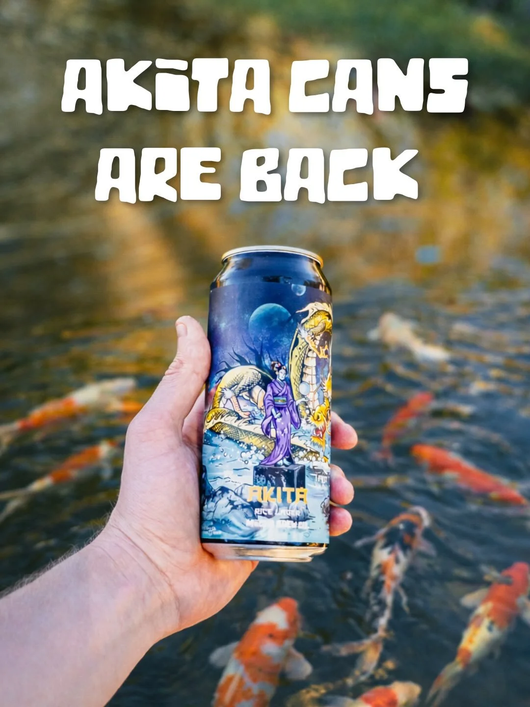 卂Ҝ丨ㄒ卂 is back &mdash; 4-packs, Draft &amp; Crowlers. 

Legend of: Lake Tazawa, Akita, Japan
Style: Japanese Rice Lager
ABV: 5%

&ldquo;Ah-kee-tah&rdquo; &mdash; Light as mist and sharp as memory.

Brewed with pilsner malt, rice, and a touch of toaste