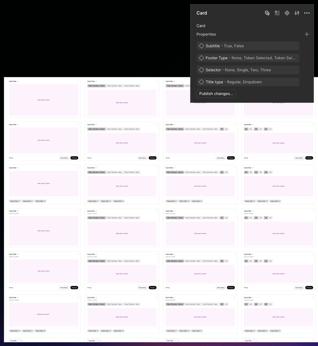 A number of copies of card styles in a library, highlighting the difficulty of maintaining so many copies