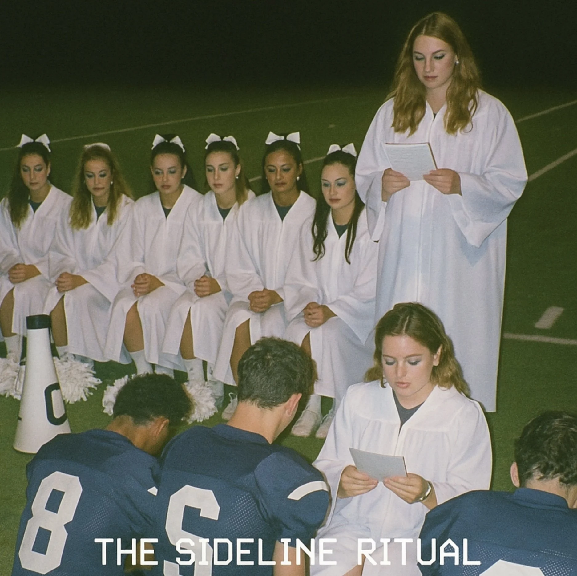  Another sideline ritual. He told me the cheap polyester of the robes was important to him to improve the believability of the scene.  