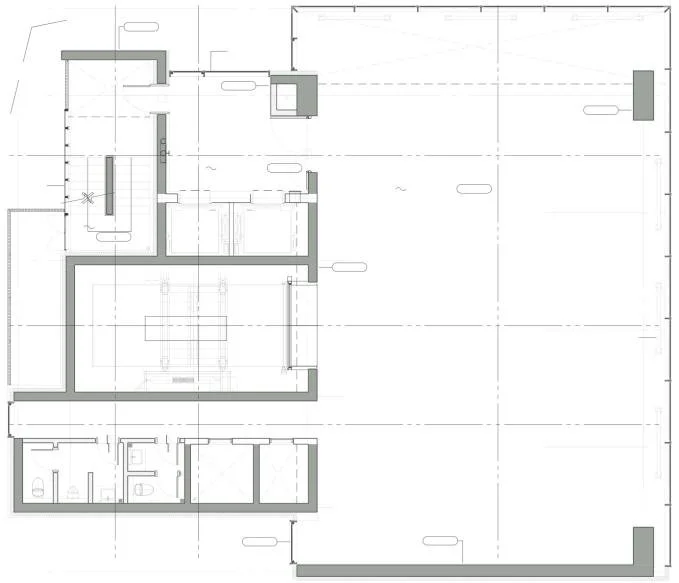 Vertical Showroom — third floor plan
