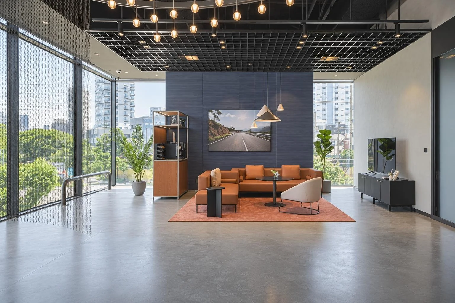 BMW Geumcheon Showroom — completed lounge interior