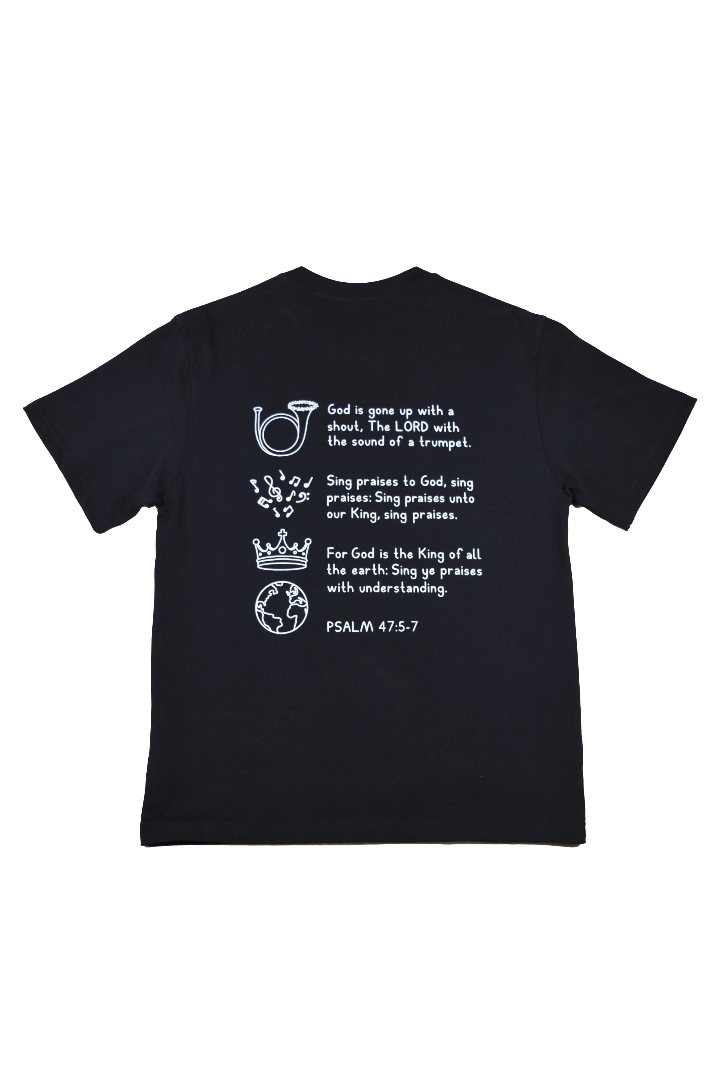 REJOICE! DROP SHOULDER TEE - BLACK