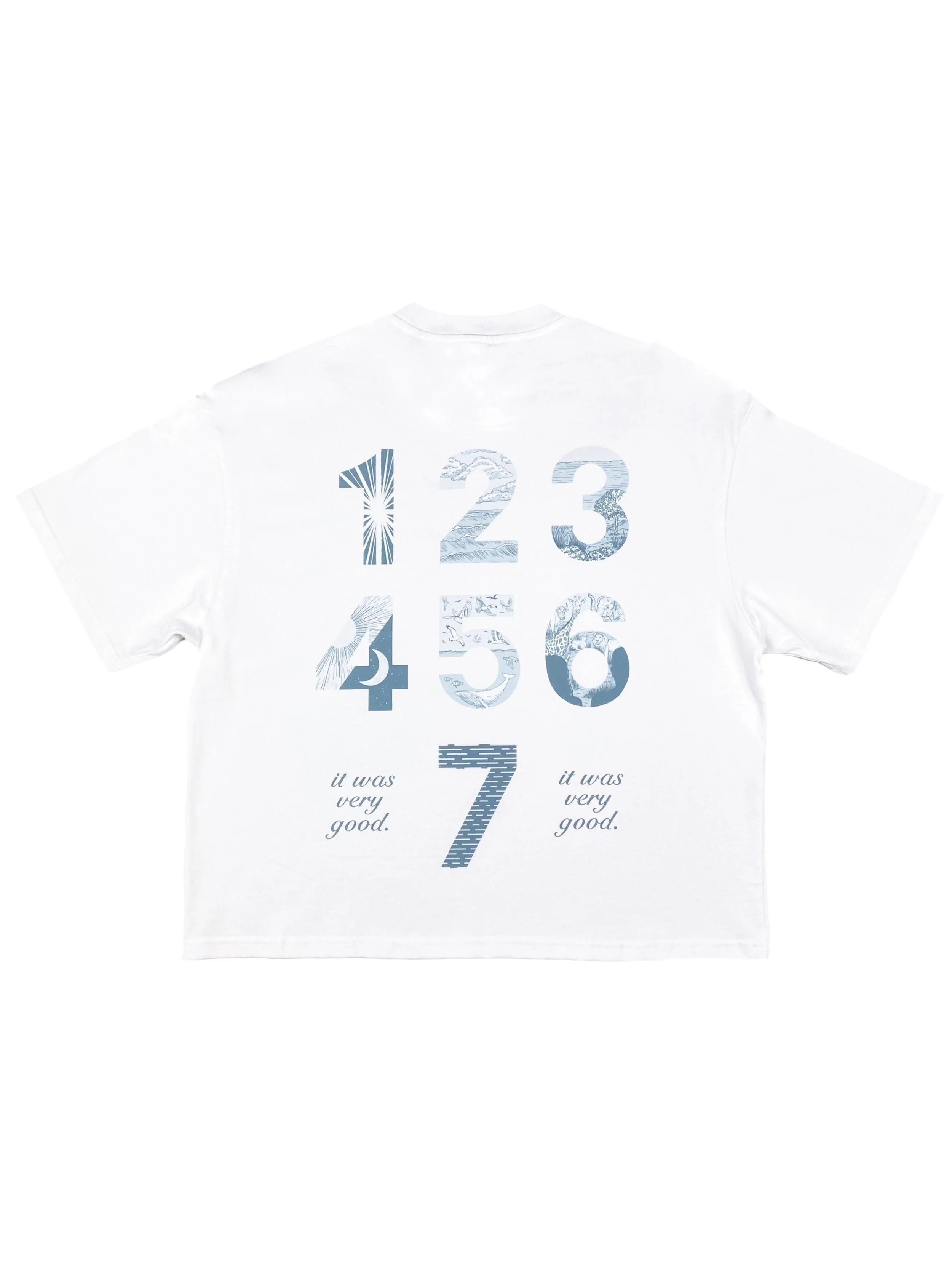 DAYS OF CREATION BOXY TEE - WHITE