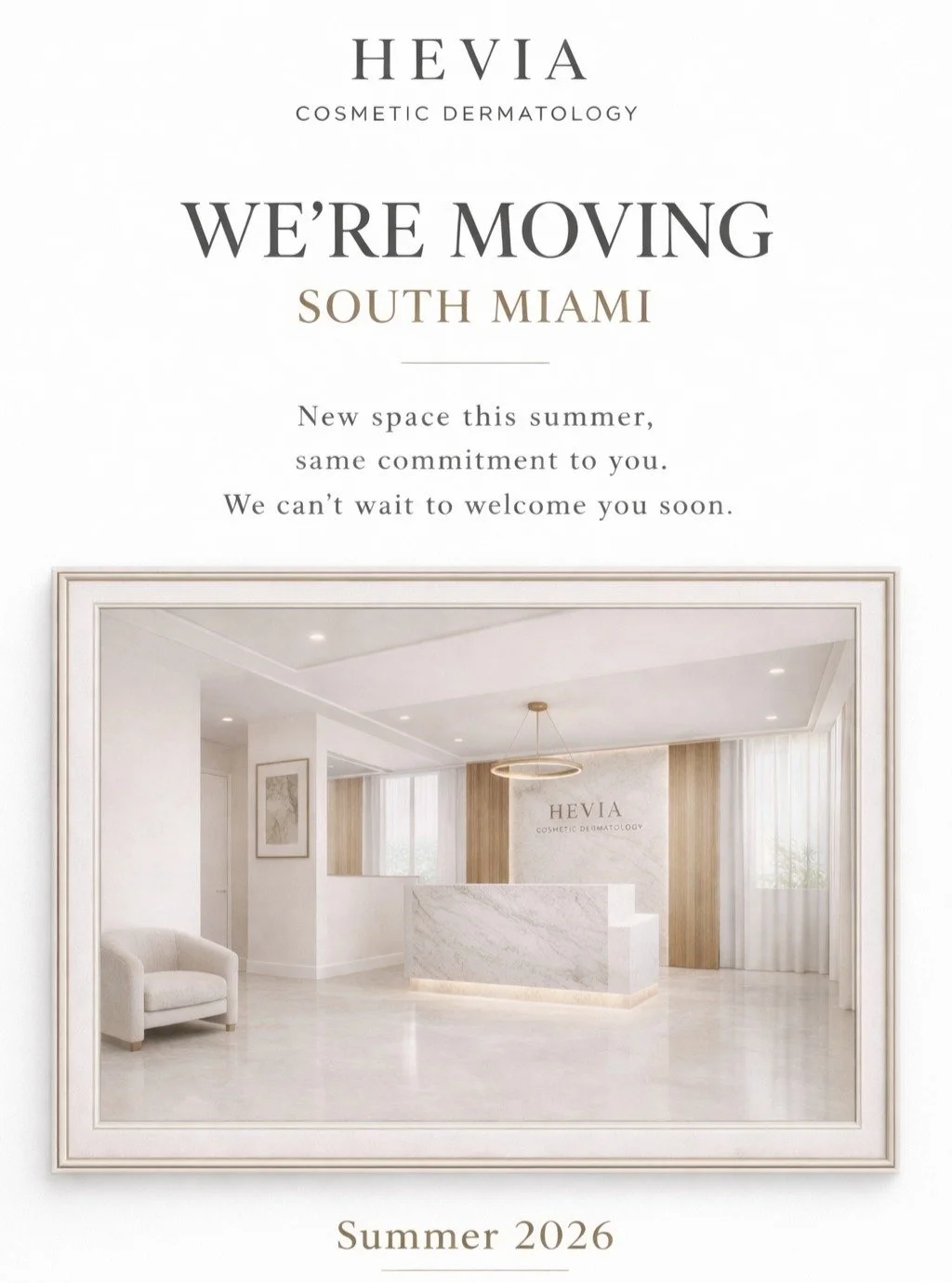 We're Moving! 

We are excited to announce our upcoming relocation in Summer 2026.

We look forward to welcoming you to our new space soon.

More details to come.✨✨