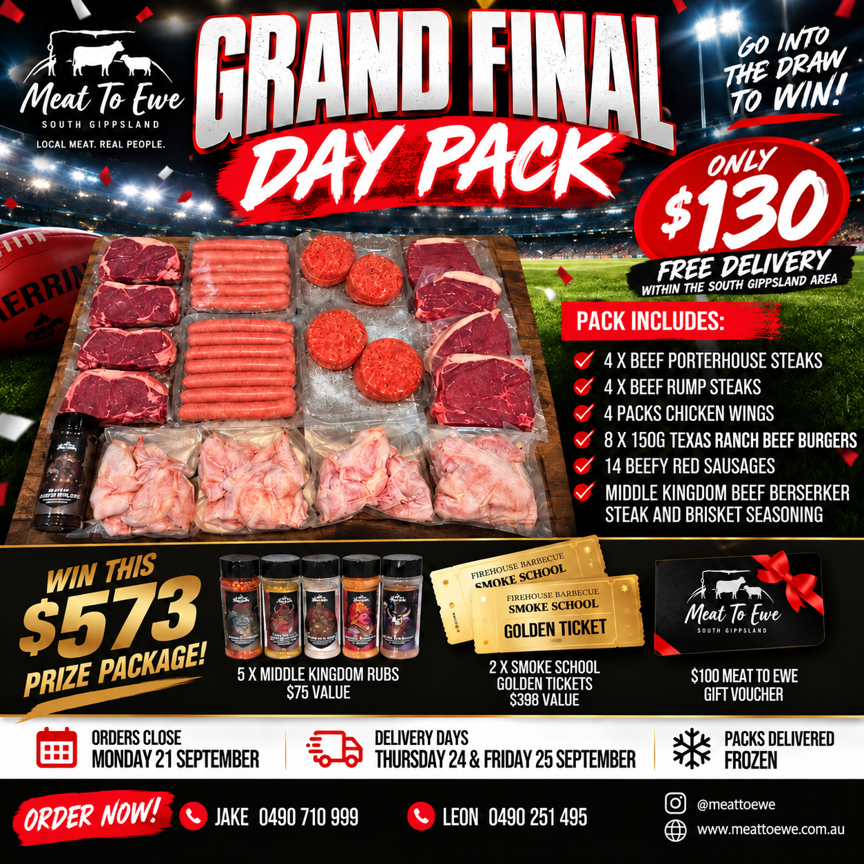 Grand Final BBQ Pack