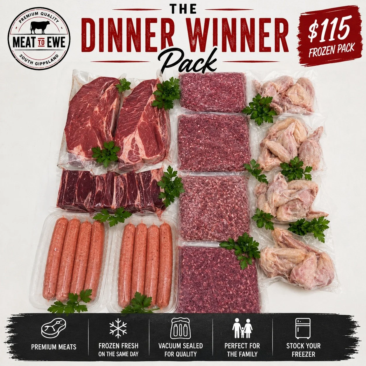 The Dinner Winner Frozen Pack