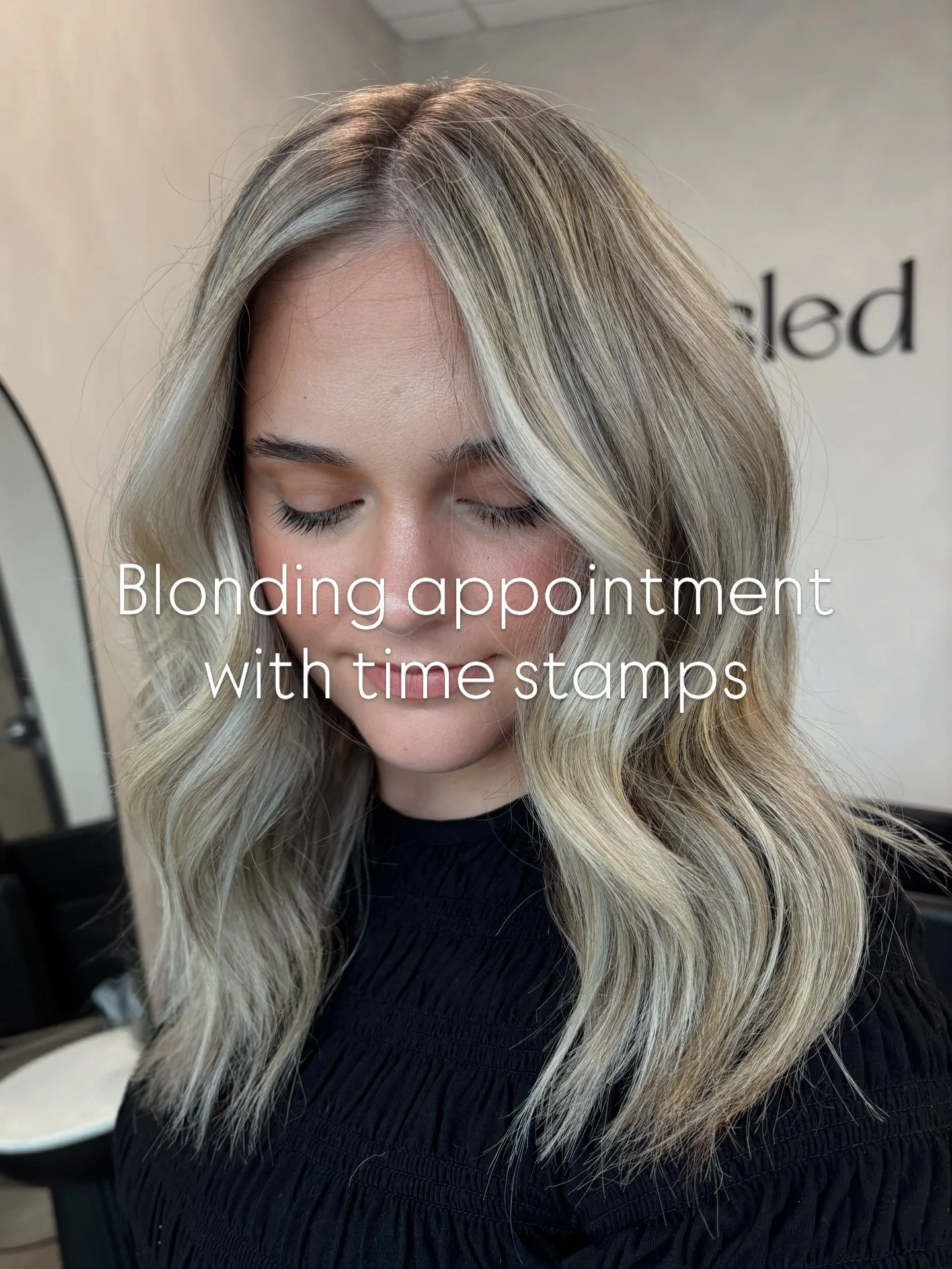 A peek into a blonding appointment with me 🤍