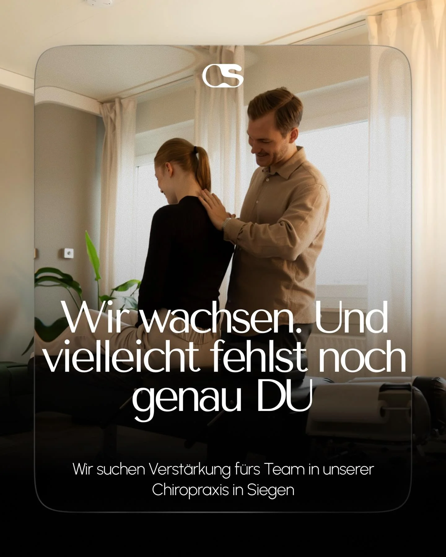 Wir wachsen &ndash; und vielleicht fehlst genau du noch. 😌
Unsere Praxis w&auml;chst, weil immer mehr Menschen sich bewusst f&uuml;r echte, langfristige Gesundheit entscheiden. Und genau daf&uuml;r stehen wir.
Jetzt m&ouml;chten wir unser Team erwei