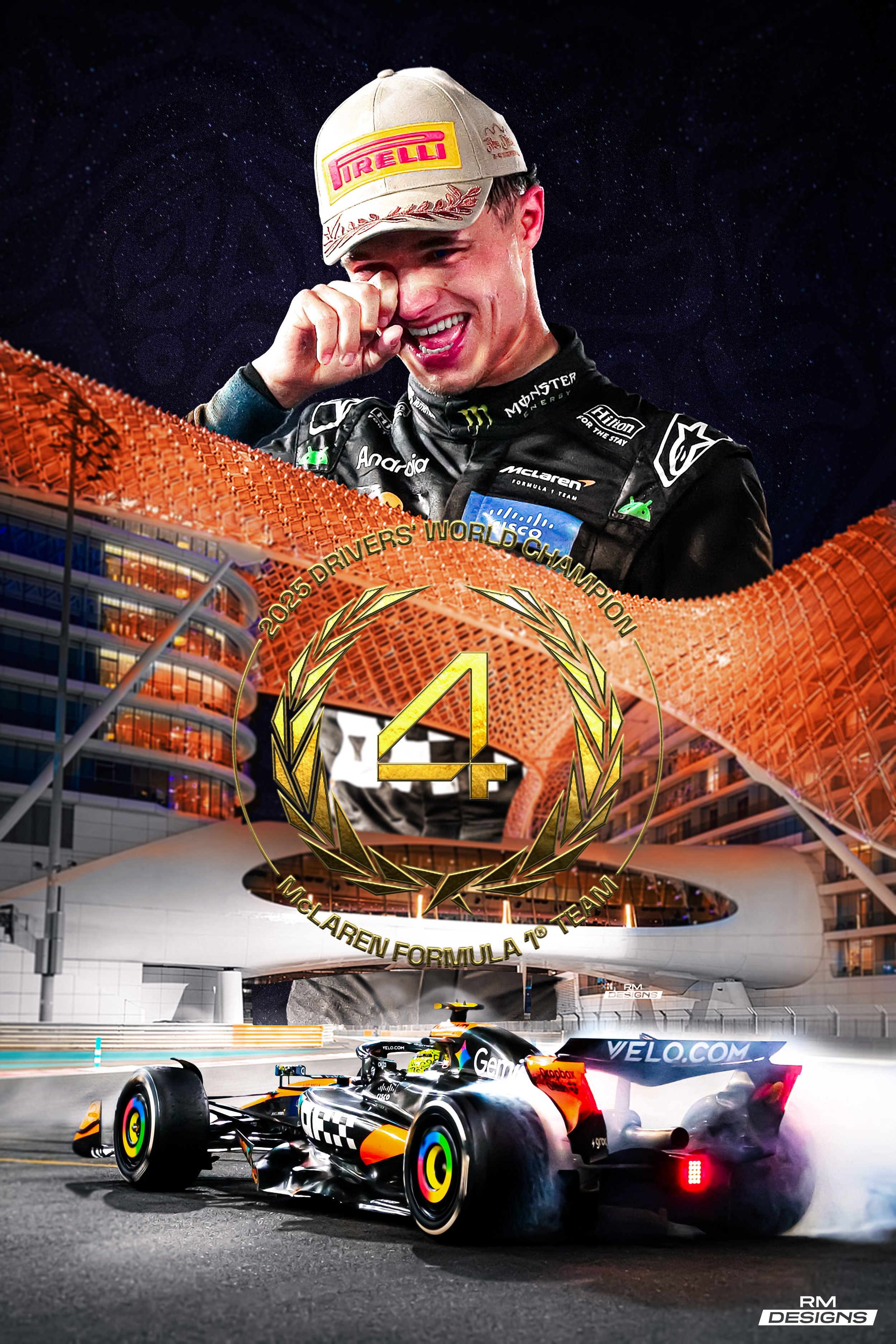 Lando Norris World Drivers' Champion - 2025