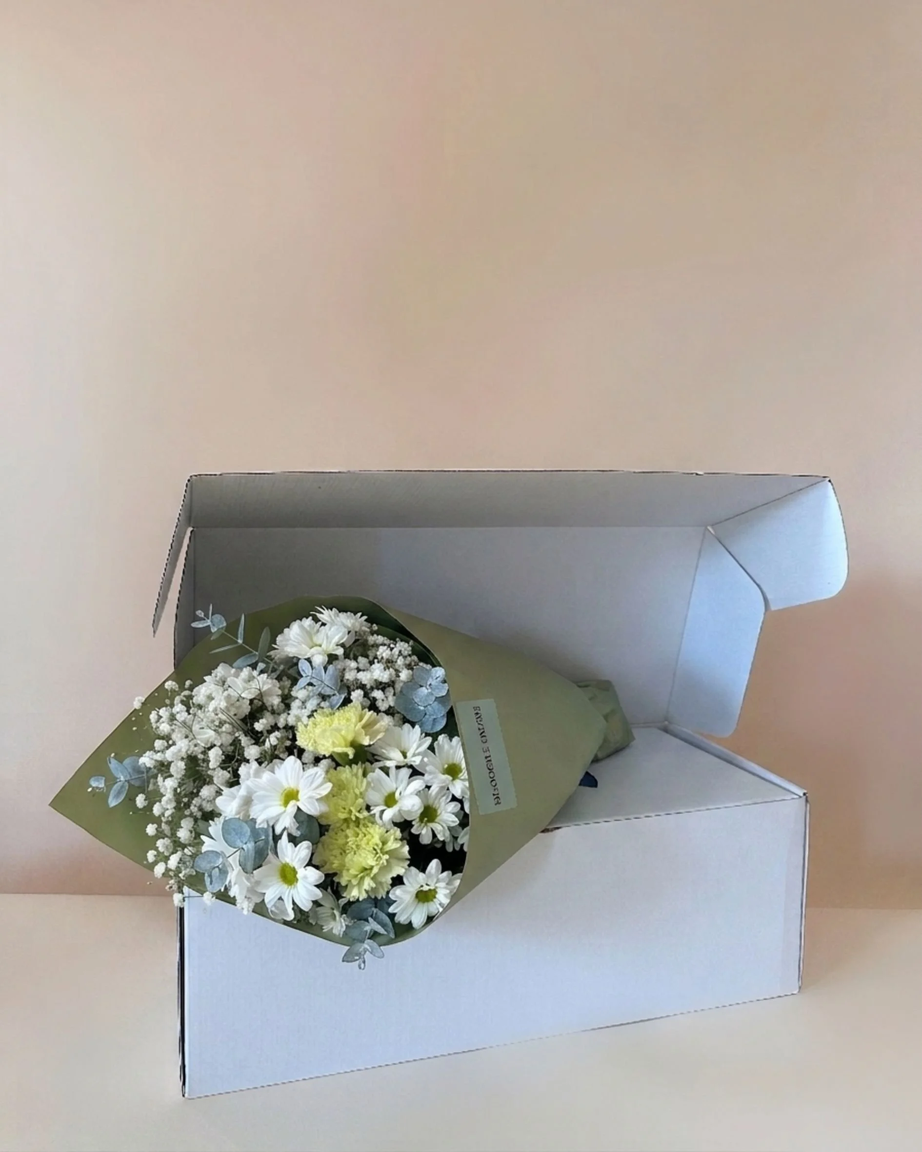 The Bloomie | Signature White & Green Timeless Flower Arrangement Adelaide