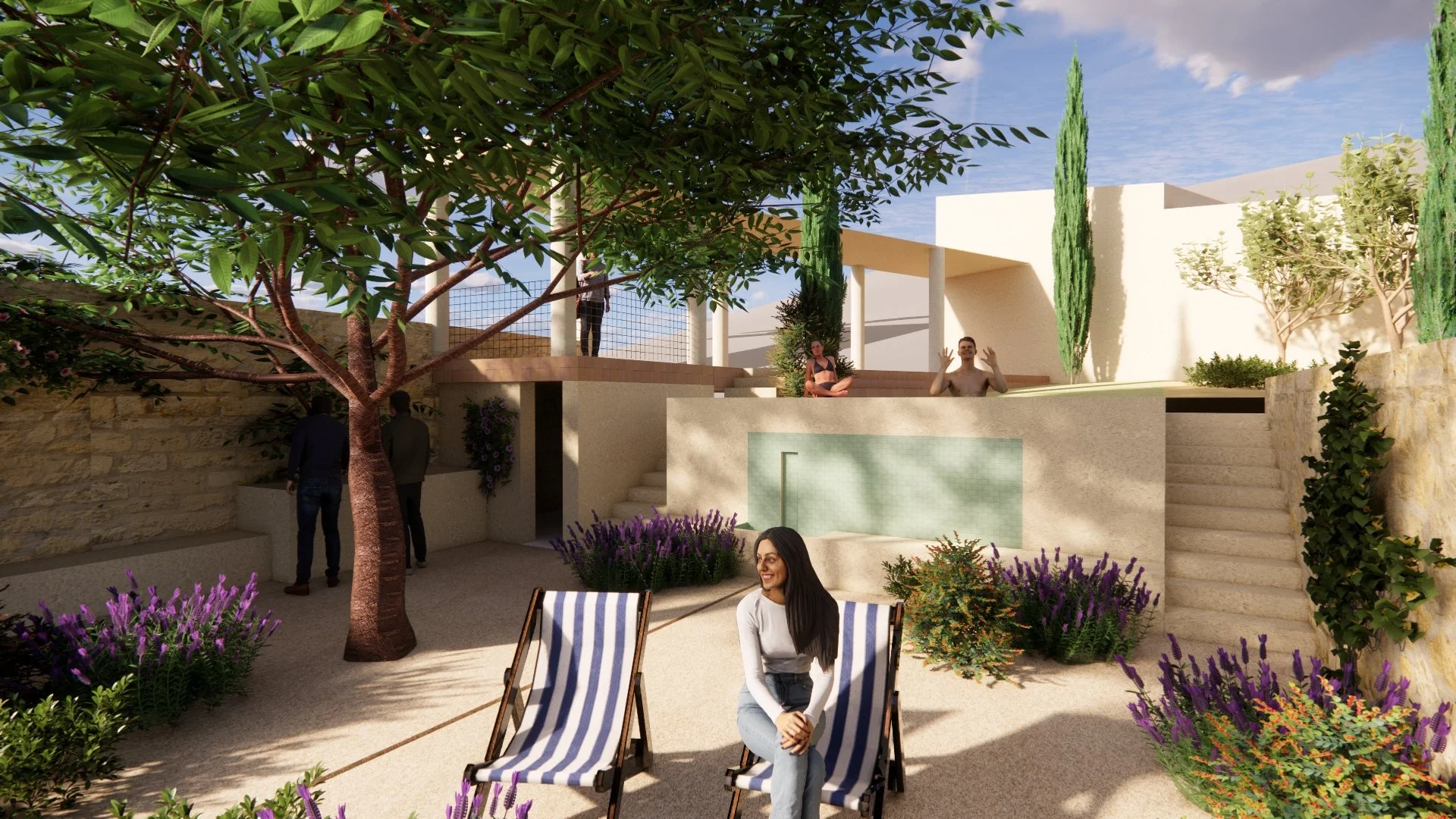 SAL Y LIMÓN - Landscape Project. Small terraced garden in rural Guadalajara (Spain)