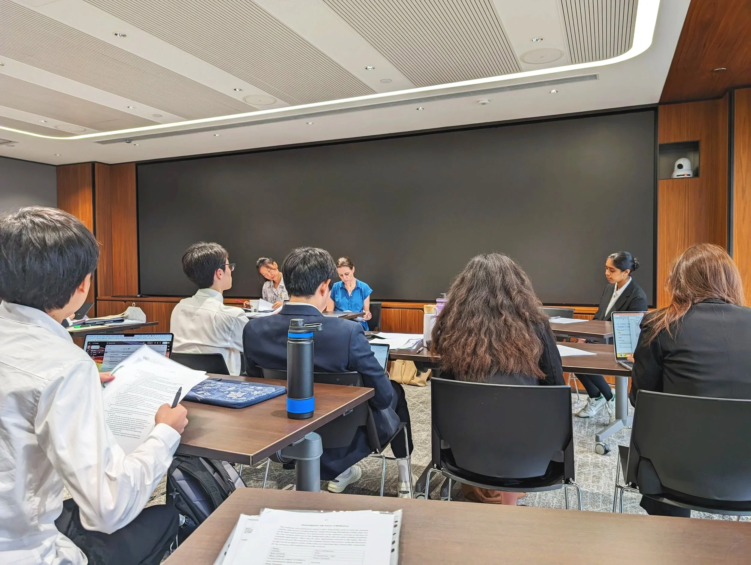 Young Advocates Mock Trial session