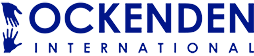 Ockendyn International logo in blue and white