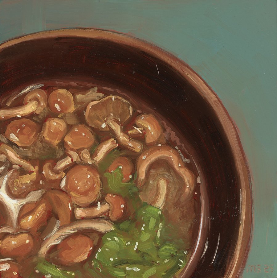 oil on cradled wood, 12" x 12"