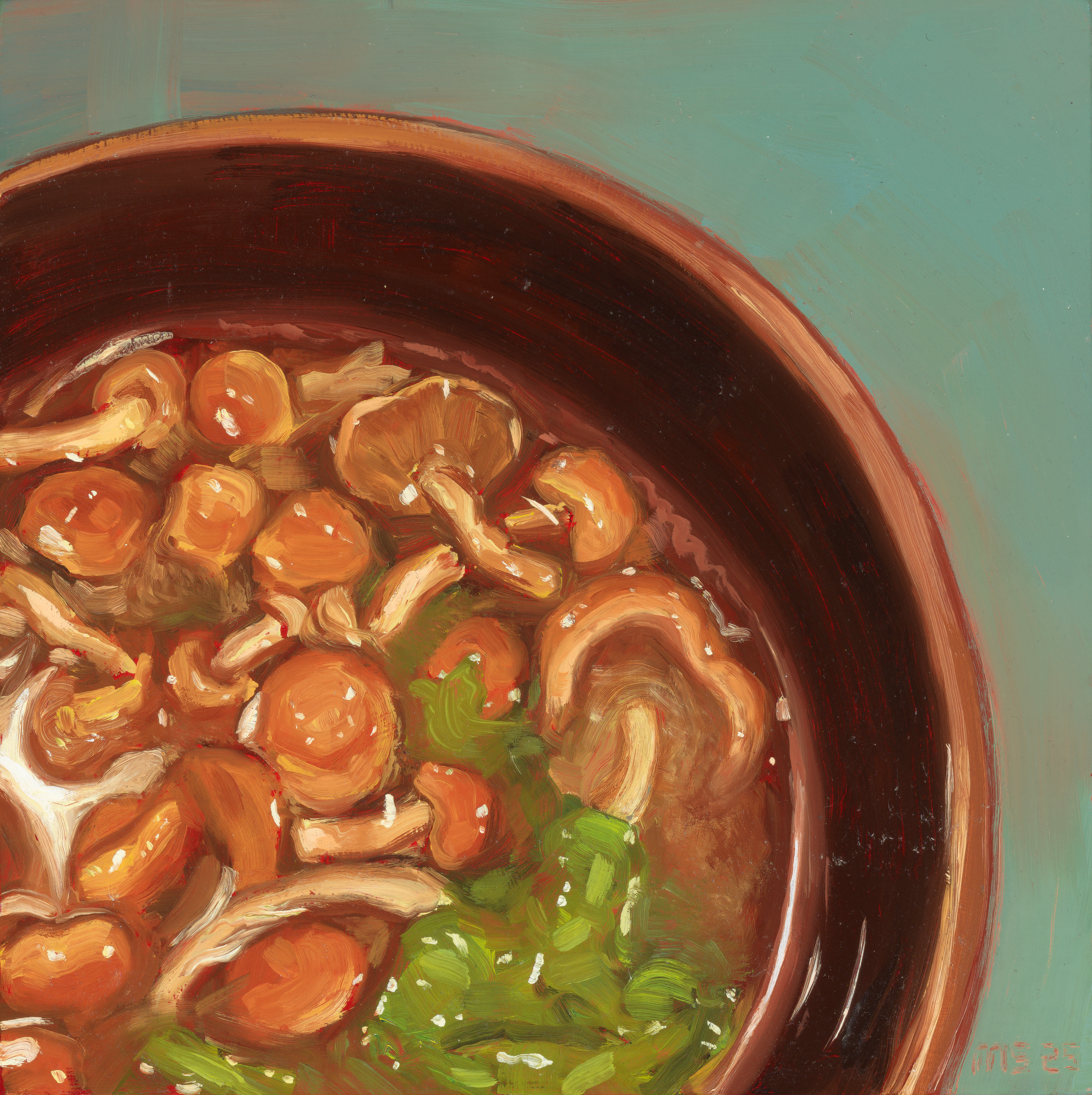 oil on cradled wood, 12" x 12"