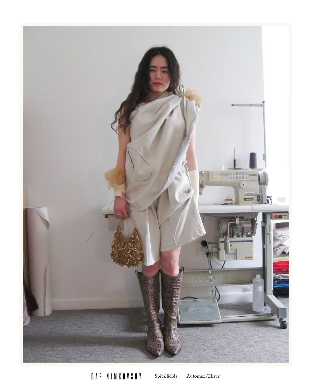 Ran is styled wearing AW25 by friend of the brand @levii.tan