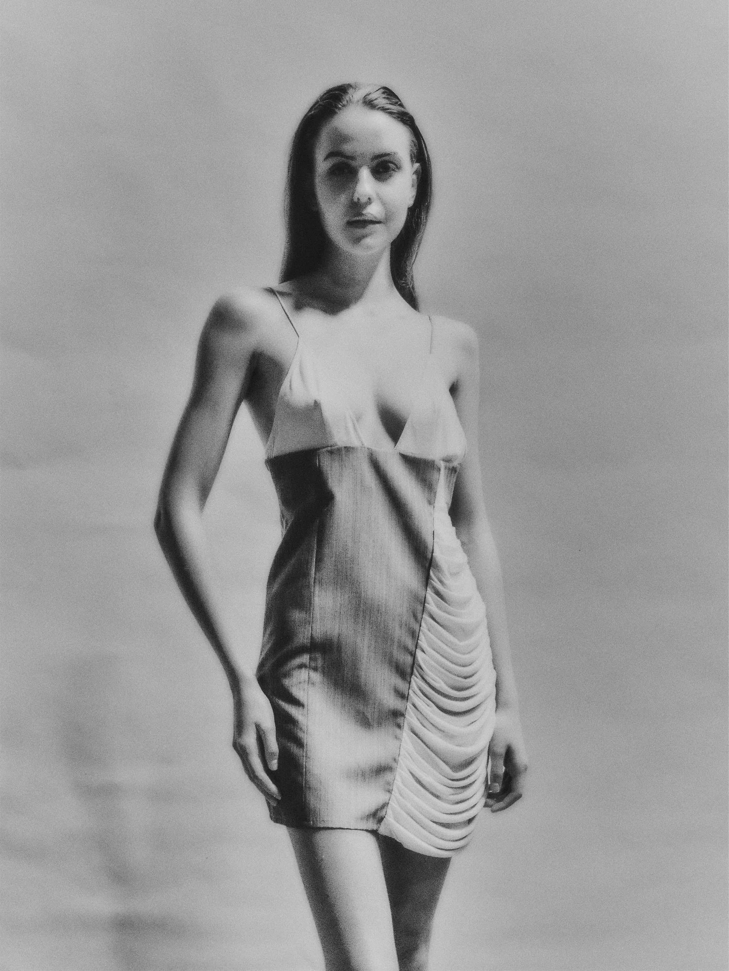the Isla mini dress in Portuguese cotton and wool suiting with accents of (pearls within an oyster) of viscose jersey.

Photography @joshszeto_ 
Talent @shann.french