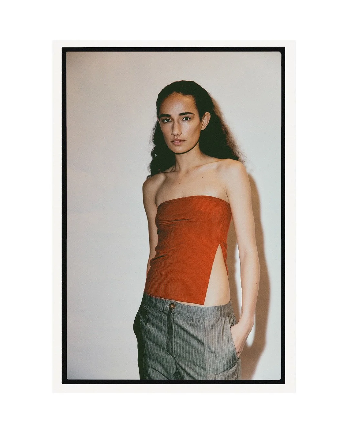 SPRING-SUMMER 2025
Sabi top paired with the Tailored trousers

Photography @joshszeto_ 
Talent @alainagrangerr