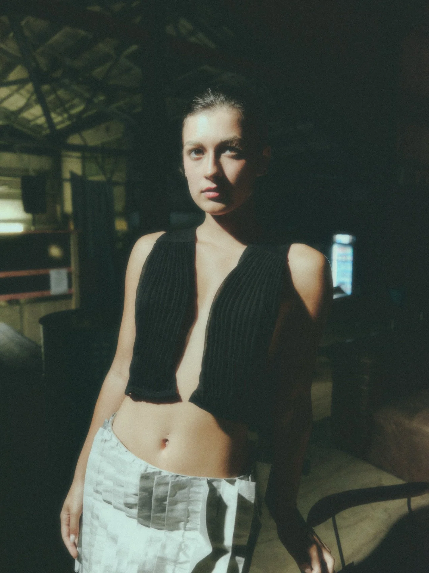 BURNING OAK, NOVEMBER Look 7 details
Silk November waistcoat
Silk taffeta pleated mini skirt
Wool tailored trouser 

~last waistcoat available to shop via dm~

Producer &amp; Head Makeup @jesslouisemacrae 
Photography @joshszeto_ 
Head Operations @ro