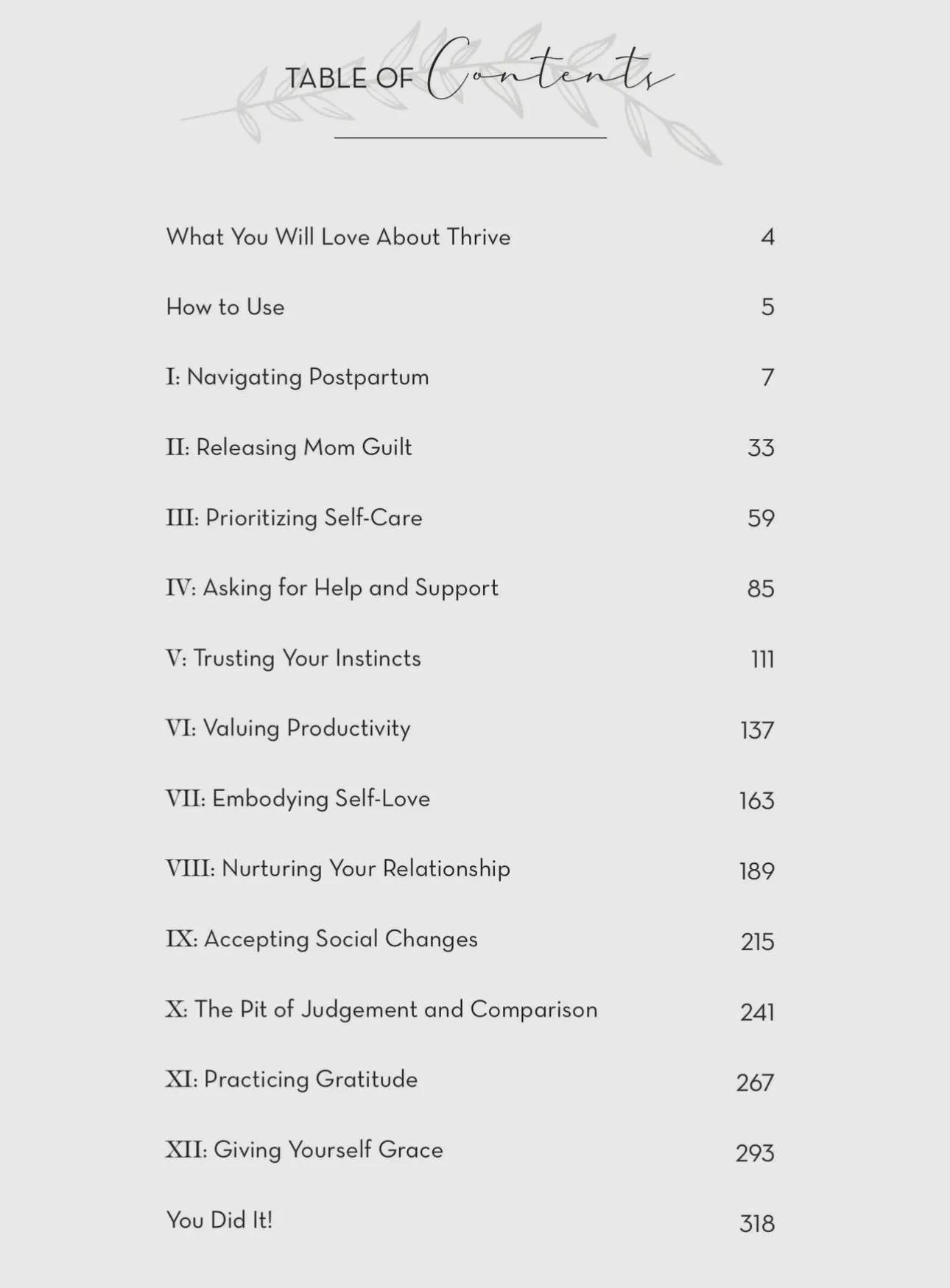 THRIVE - A Postpartum Journal