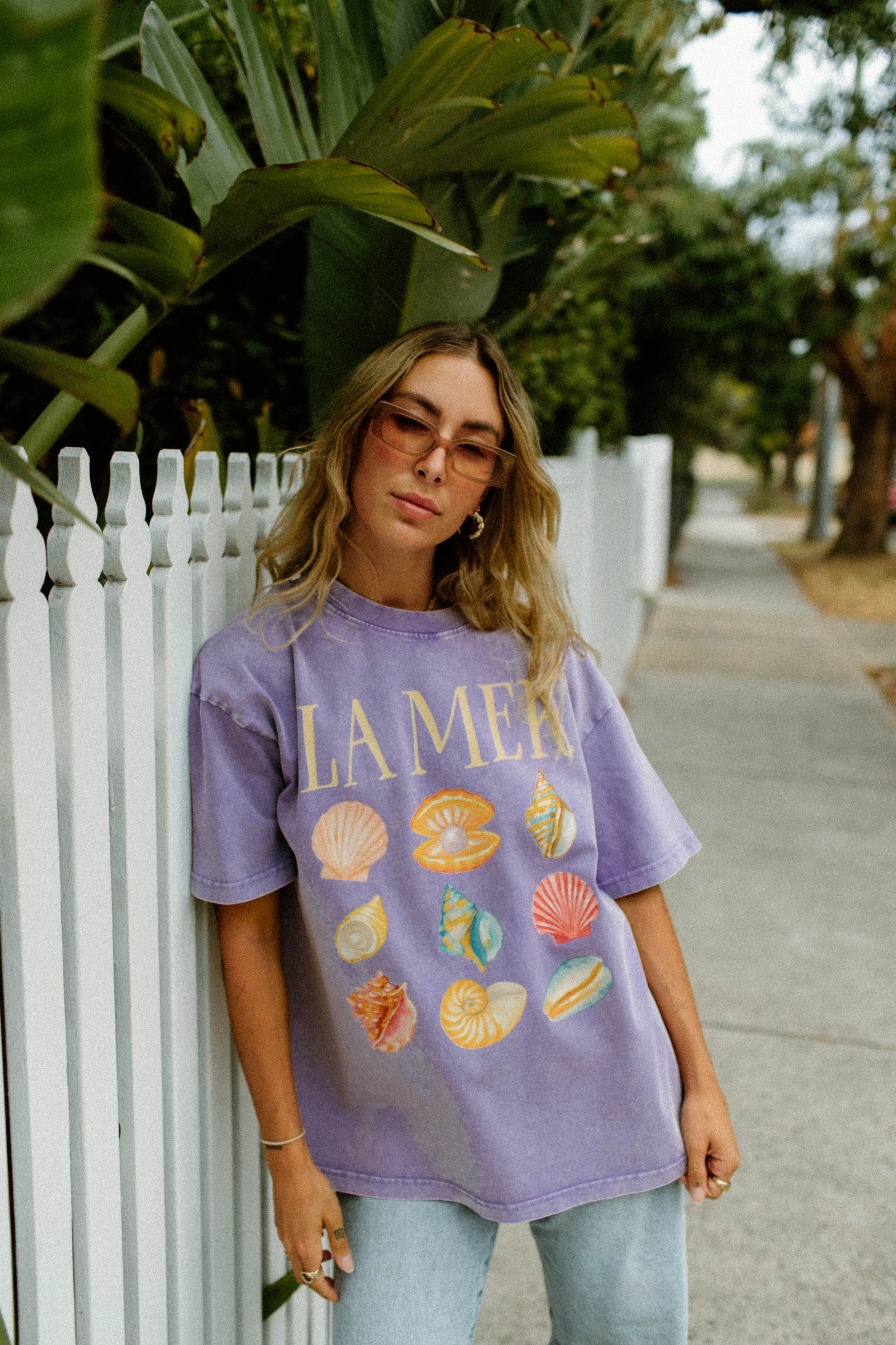 la mer acid wash tee