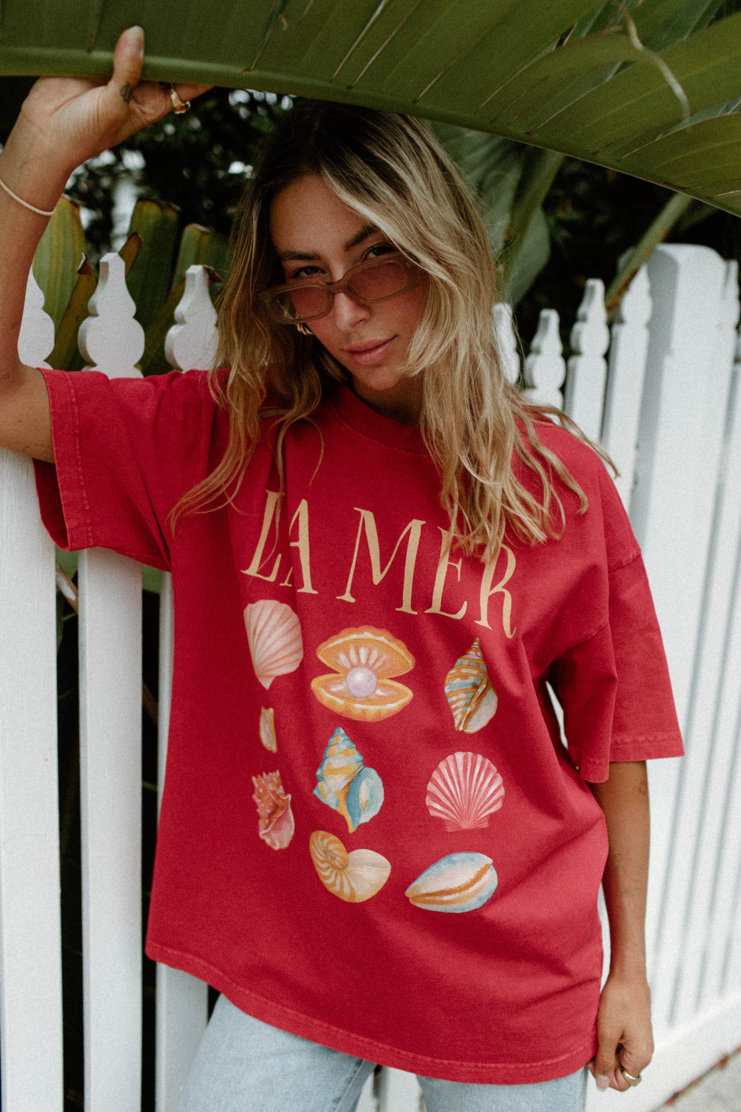 la mer acid wash tee