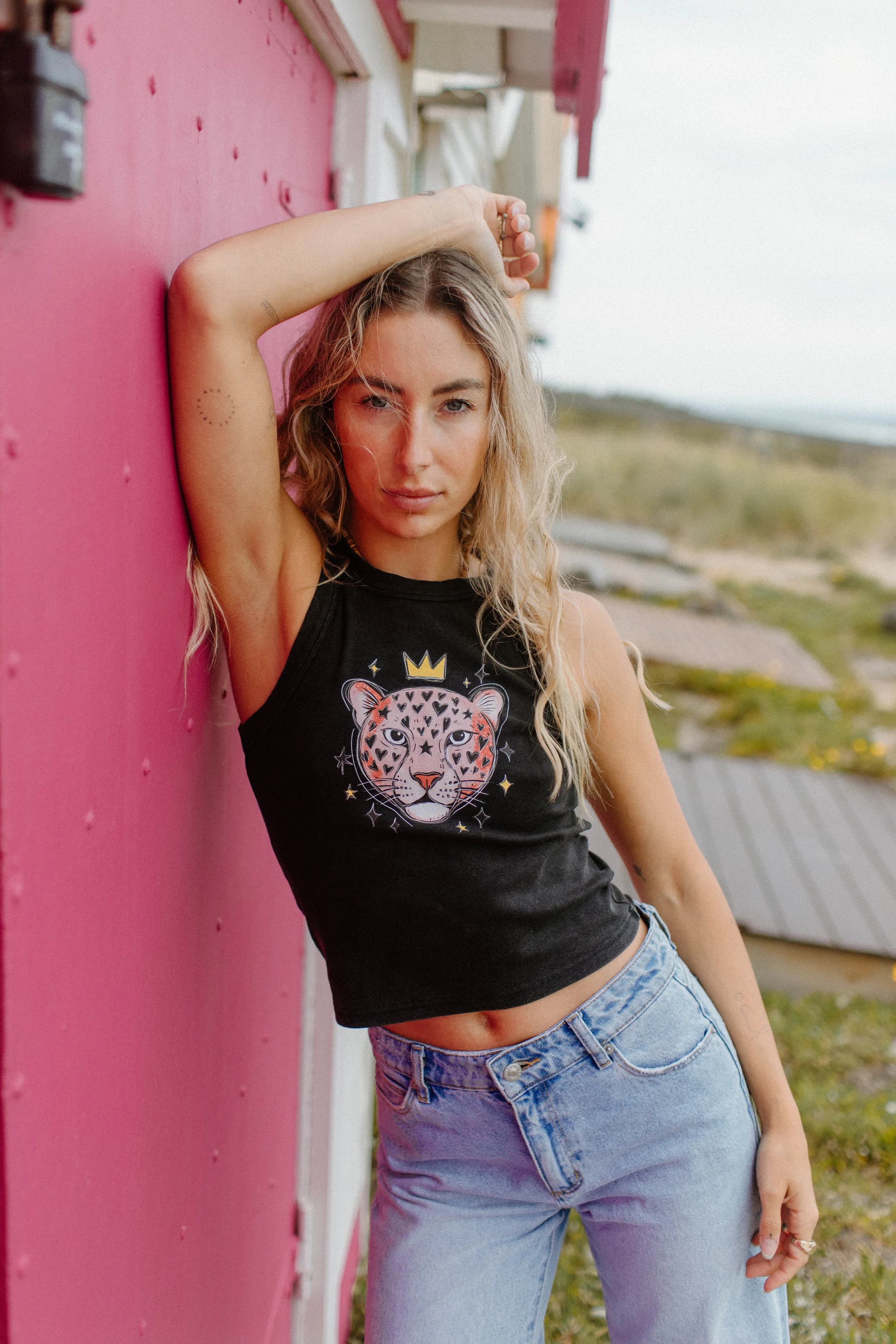wild cat vintage tank top