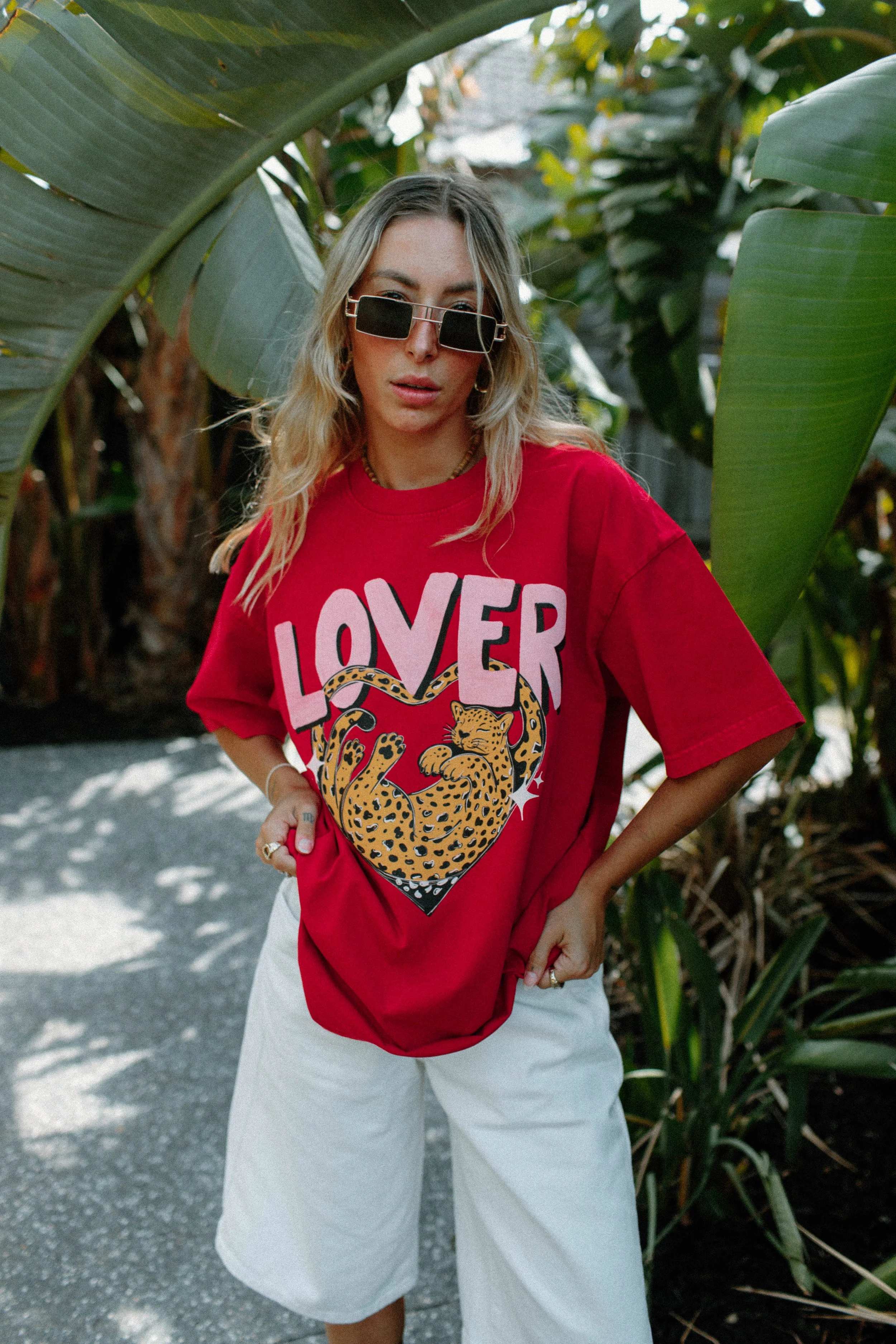 lover acid wash tee