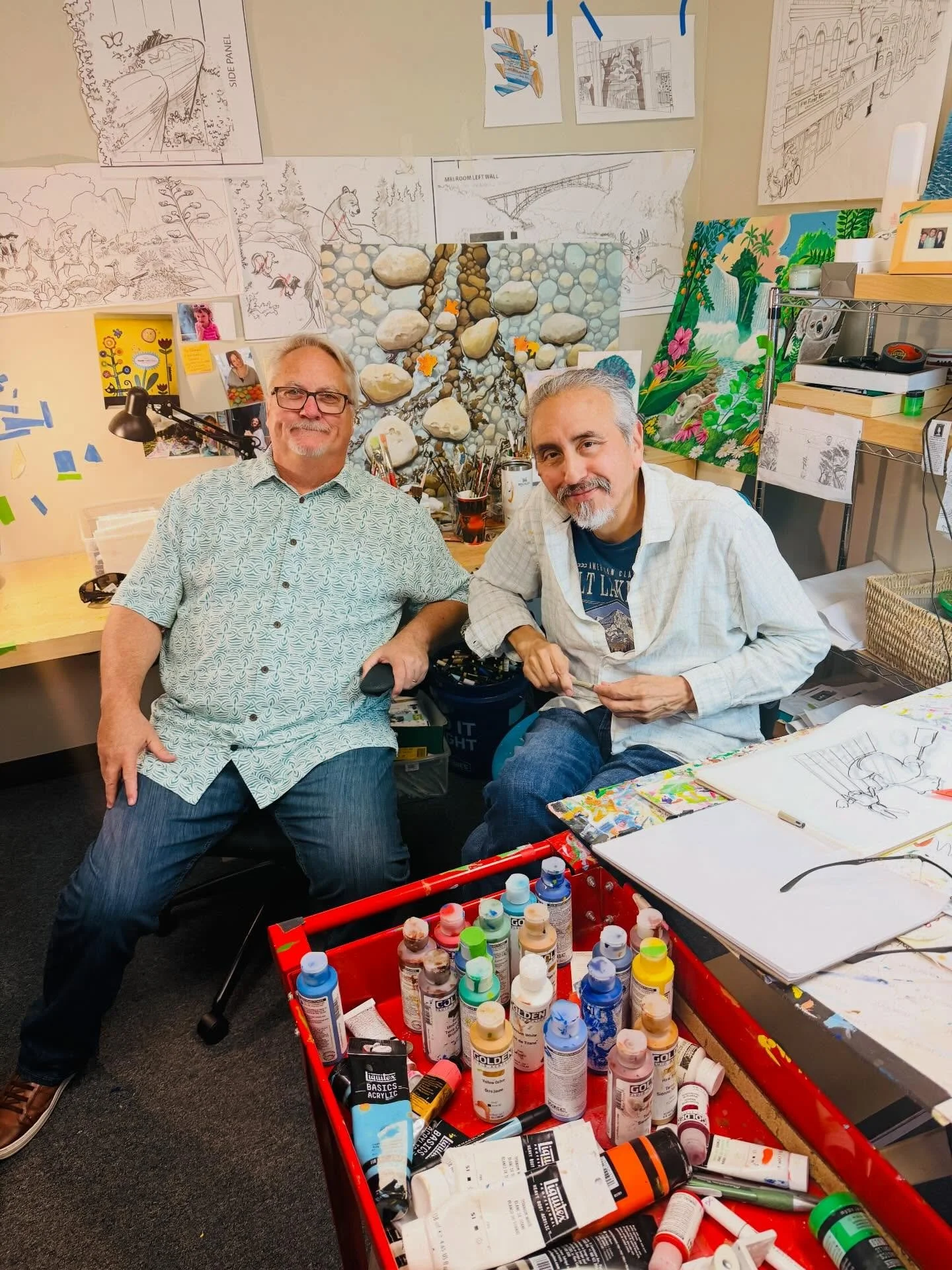 Back in the art studio. Here is to a year of creating spaces that change how people feel. Happy New Year from Character Farms. #characterfarms