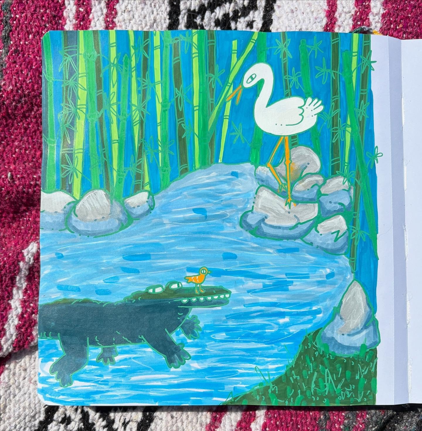 Yes I did draw this after watching all of the white lotus in one day thanks for asking!