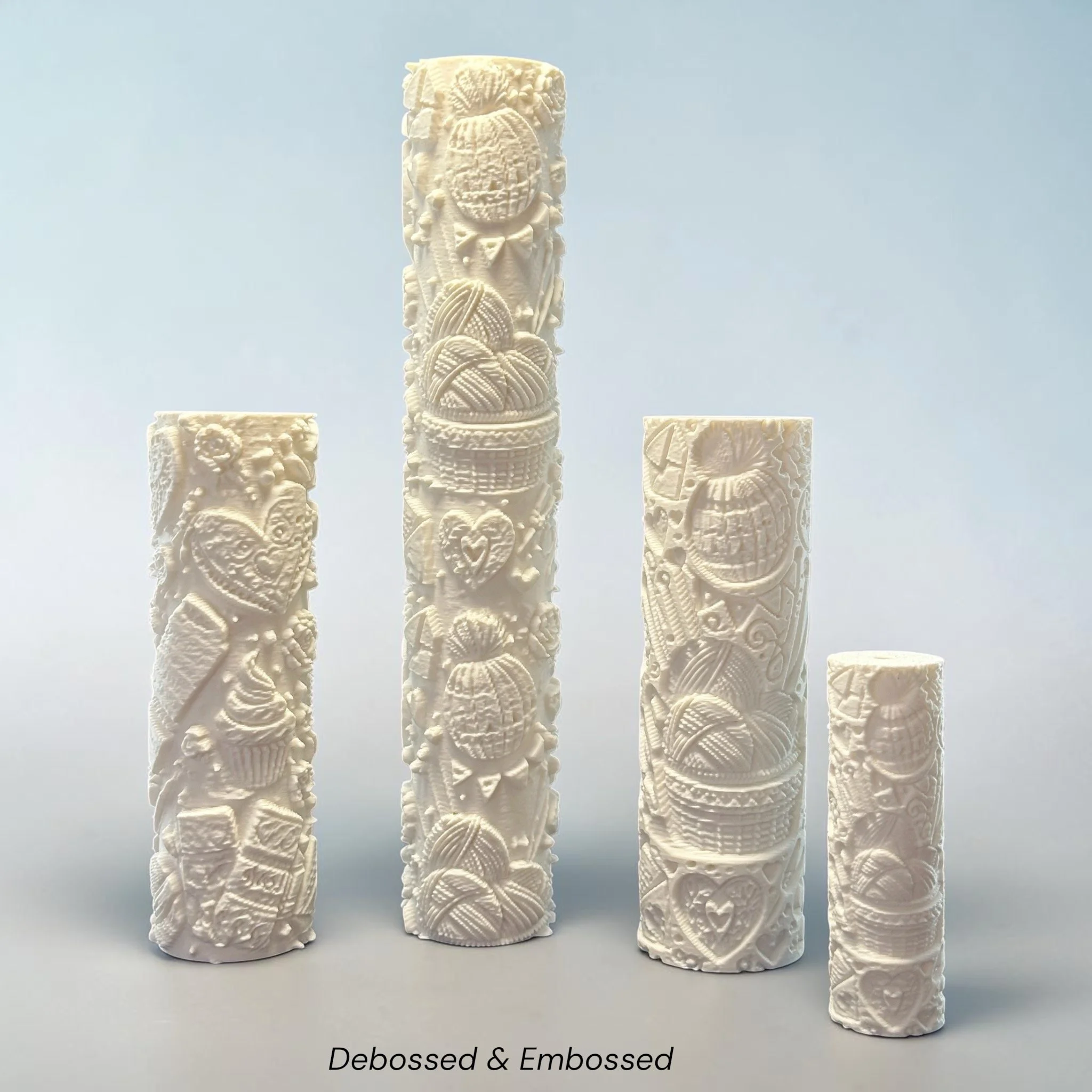 Love Knitting Textured Roller (Embossed & Debossed Design)