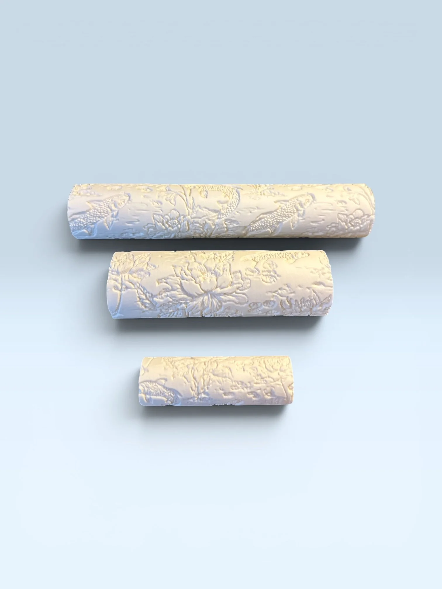 Goldfish Pond & Lotus Flower Textured  Roller