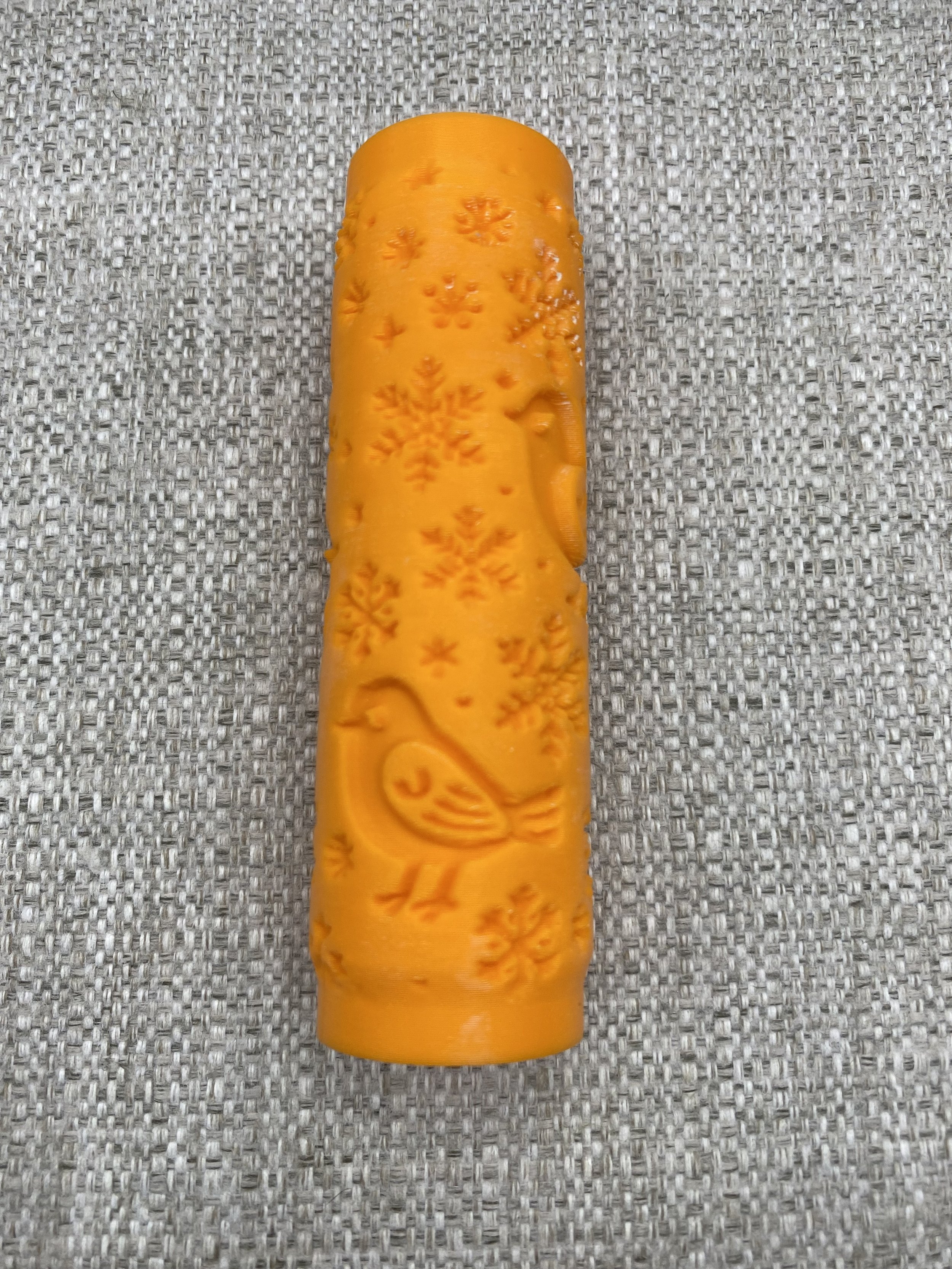 Partridge and Snowflakes 10cm Roller