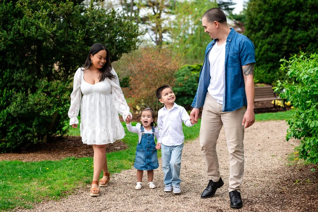 Capturing a family while they enjoy nature.