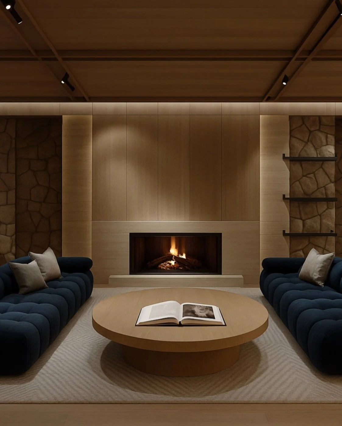 Quiet luxury, minimal lines . 
By @busarchitects 

#interiordesign #interiors #design #design #luxuryhomes #busarchitects