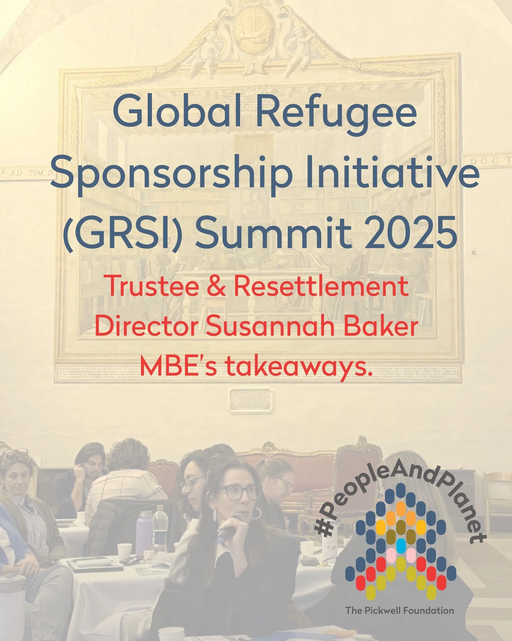 Trustee and Refugee Resettlement Director Susannah Baker MBE visited Rome last week - for the The Global Refugee Sponsorship Initiative (GRSI) Summit 2025.

See her reflections below, a timely post given the upcoming expected announcements on Asylum 
